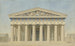 Temple T at Selinunte, Sicily, reconstructed elevation of the main façade - Jacques Ignace Hittorff — artwork view