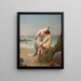 Geheimen aan de kust - Jacques Joseph Léopold Loustau — ingelijst kunstwerk aan de muur