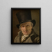 L'homme au chapeau - Jacques Louis David — framed artwork on a wall