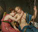 De vertrek van Telemachus en Eucharis - Jacques Louis David — weergave van het kunstwerk