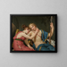 De vertrek van Telemachus en Eucharis - Jacques Louis David — ingelijst kunstwerk aan de muur