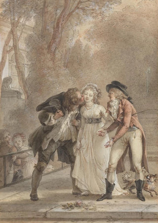 Jacques Louis Franois Touz - Loaned Kiss.webp