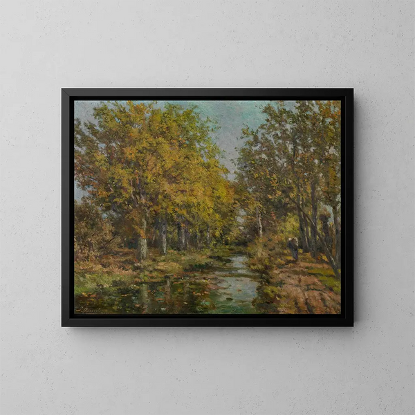 Landschap - Jacques Rosseels — ingelijst kunstwerk aan de muur