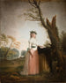 portret van Eleonora Chigi, prinses van Teano - Jacques Sablet — weergave van het kunstwerk
