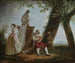 Serenade in een parklandschap in Rome - Jacques Sablet — weergave van het kunstwerk
