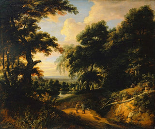Jacques dArthois - Landscape with Staffage Figures.webp