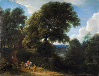 Jacques dArthois - Landscape with a Rider in Red.webp