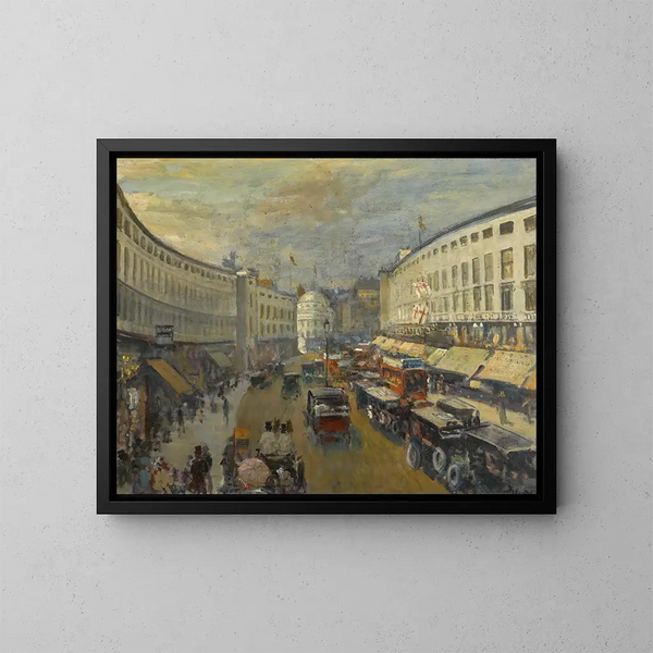 Regent Street in Londen - Jacques-Émile Blanche — ingelijst kunstwerk aan de muur
