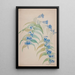 Twigs with blue flowers - Jadwiga Gazowska — framed artwork on a wall