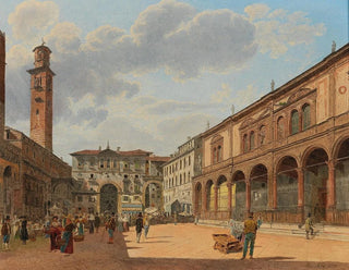 Jakob Alt - Verona a view of Piazza delle Erbe.webp