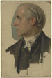 Homme de profil vers la gauche - Jakob Becker — weergave van het kunstwerk