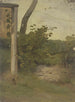 Prairie avec petit mur - Jakob Becker — weergave van het kunstwerk