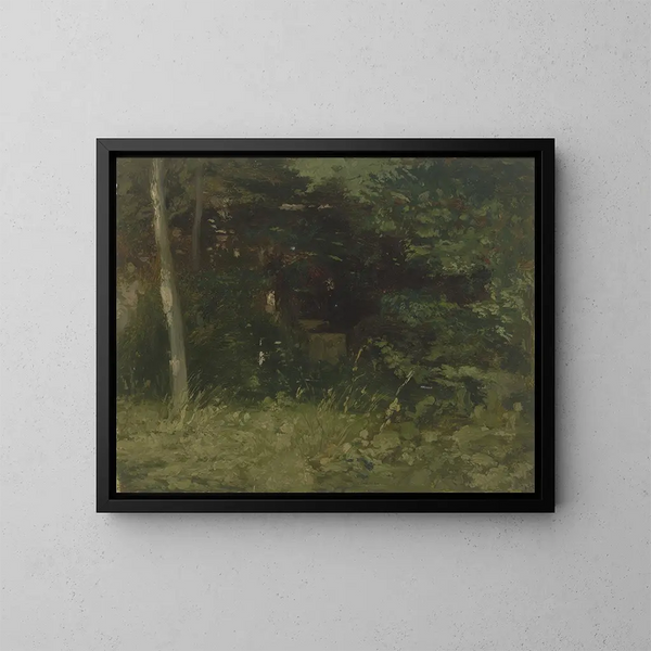 Turf - Jakob Becker — ingelijst kunstwerk aan de muur