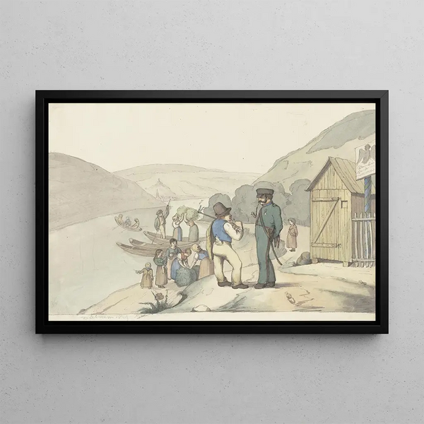 Jakob Frchtegott Dielmann - Toll guard at the Rhine.webp