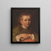 portret van Agnès, de dochter van de kunstenaar - Jakob Grünenwald — ingelijst kunstwerk aan de muur