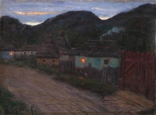 Jakob Koganowsky - Nchtliche Dorfstrae.webp