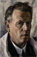 Self-portrait Painting - Jakob Nussbaum — artwork view