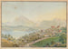 van Sigriswil uitzicht met de Niesen en de Thunersee - Jakob Samuel Weibel — weergave van het kunstwerk