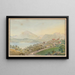 van Sigriswil uitzicht met de Niesen en de Thunersee - Jakob Samuel Weibel — ingelijst kunstwerk aan de muur
