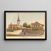 Kehrzerz - Jakob Samuel Weibel — ingelijst kunstwerk aan de muur