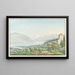 De toren van Strättligen aan het Thunersee - Jakob Samuel Weibel — ingelijst kunstwerk aan de muur