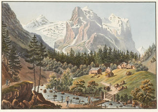 Jakob Samuel Weibel - Le Glacier de Roselauvi sur le Mont Scheidek dans la Valle d Oberhasle.webp
