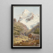 Le Wetterhorn - Jakob Samuel Weibel — ingelijst kunstwerk aan de muur