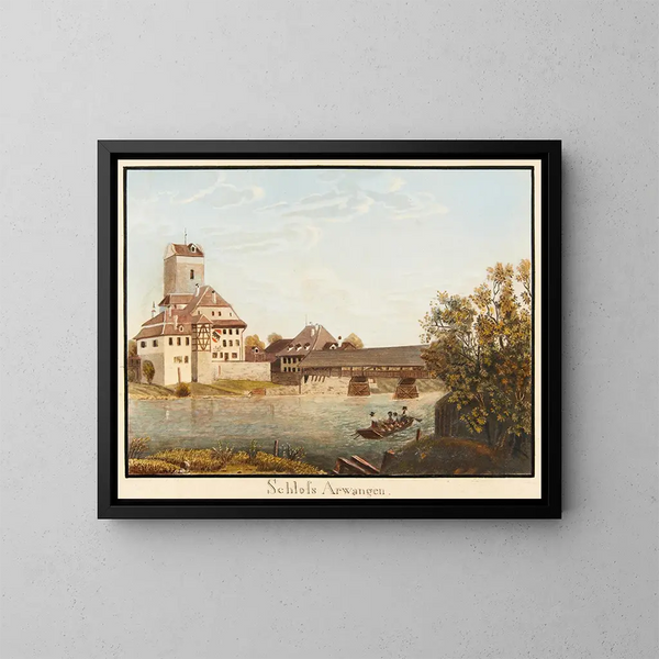 Château d'Arwangen - Jakob Samuel Weibel — ingelijst kunstwerk aan de muur