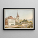 Steffisbourg - Jakob Samuel Weibel — ingelijst kunstwerk aan de muur