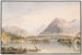 Uitzicht op de omgeving van Thun - Jakob Samuel Weibel — weergave van het kunstwerk