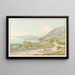 Uitzicht op de omgeving van Montreux en Clarens - Jakob Samuel Weibel — ingelijst kunstwerk aan de muur