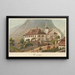 Wimmis - Jakob Samuel Weibel — ingelijst kunstwerk aan de muur