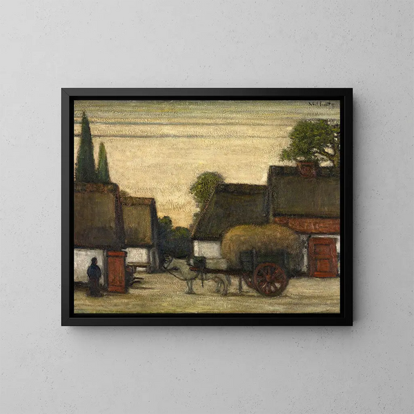 Hooiwagen - Jakob Smits — ingelijst kunstwerk aan de muur