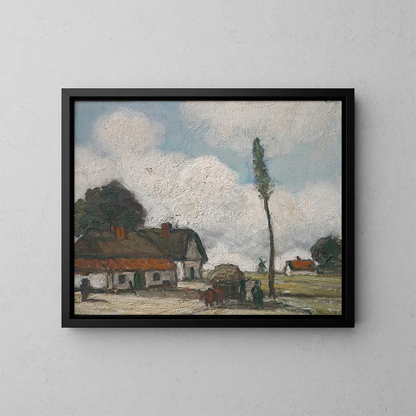 Landschap - Jakob Smits — ingelijst kunstwerk aan de muur