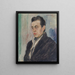 Portret van een man Yrjö Ramstedt - Jalmari Ruokokoski — ingelijst kunstwerk aan de muur