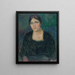 portret van mevrouw Rydeng - Jalmari Ruokokoski — ingelijst kunstwerk aan de muur