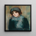 Vrouw - Jalmari Ruokokoski — ingelijst kunstwerk aan de muur