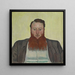 James Vibert beeldhouwer - Ferdinand Hodler — ingelijst kunstwerk aan de muur