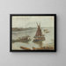 Gris en zilver, het oude Battersea Reach - James Abbott McNeill Whistler — ingelijst kunstwerk aan de muur