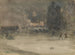 Nachtelijk uitzicht in Amsterdam in de winter - James Abbott McNeill Whistler — weergave van het kunstwerk
