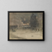 Nachtelijk uitzicht in Amsterdam in de winter - James Abbott McNeill Whistler — ingelijst kunstwerk aan de muur