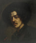 portret van Whistler met hoed - James Abbott McNeill Whistler — weergave van het kunstwerk