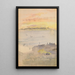 Sunrise or gray - James Abbott McNeill Whistler — framed artwork on a wall