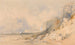 Figures sur un chemin de falaise près de Douvres - James Baker Pyne — artwork view