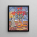 Kerstschilderij - James C. Kulhanek — ingelijst kunstwerk aan de muur