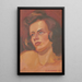 Portret van een vrouw - James C. Kulhanek — ingelijst kunstwerk aan de muur