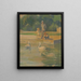 Parc Brookside van het meer Water Fowl - James C. Kulhanek — ingelijst kunstwerk aan de muur