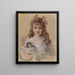 Betty Hazard met haar favoriete pop - James Carroll Beckwith — ingelijst kunstwerk aan de muur