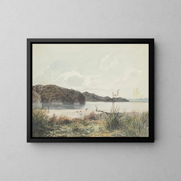 Wanganui-Ouest gezien vanuit het noordoosten - James Crowe Richmond — ingelijst kunstwerk aan de muur