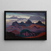 Deep Twilight Painting in the Pyrenees - James Dickson Innes — framed artwork on a wall